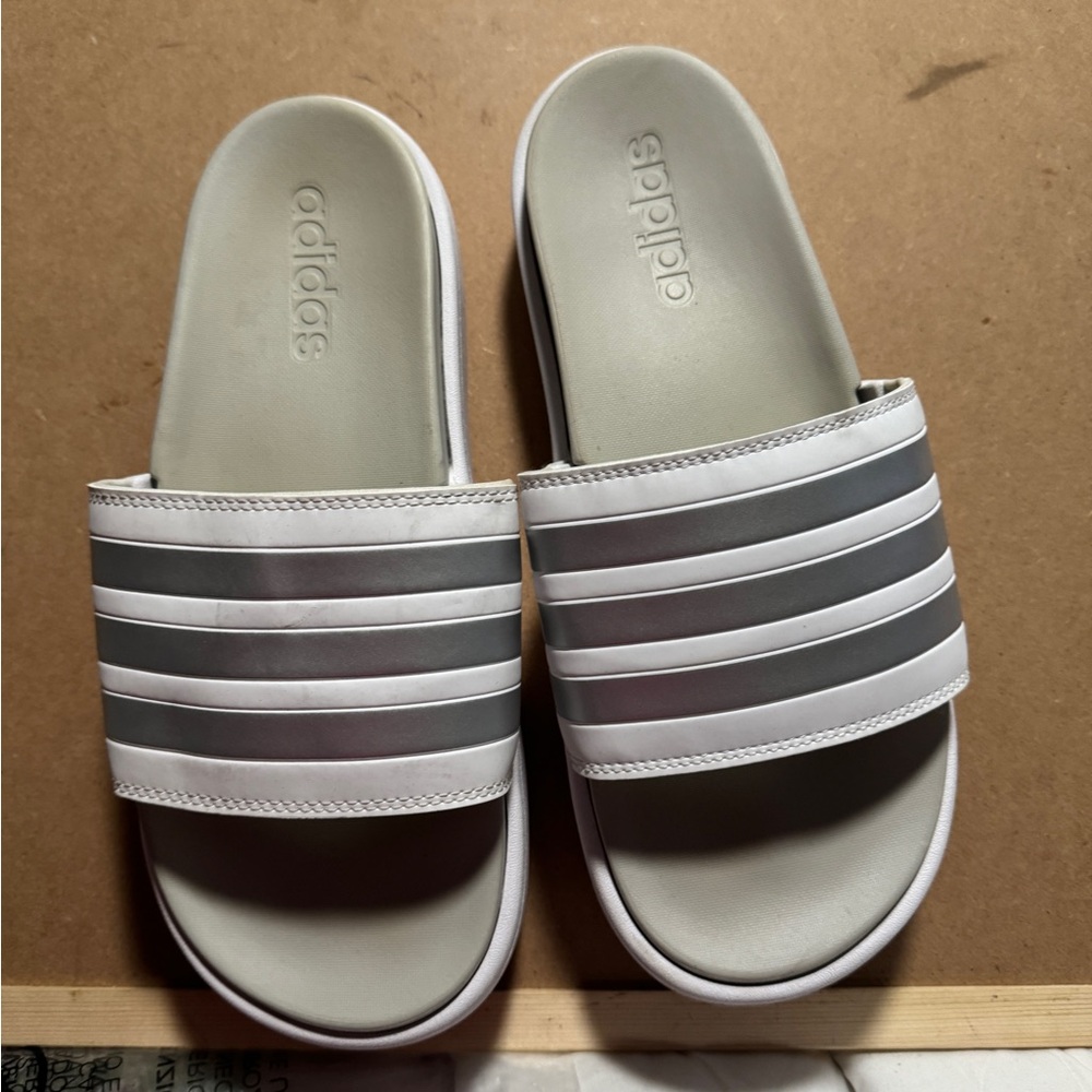 Adidas Platform Slides Size 10 - image 1